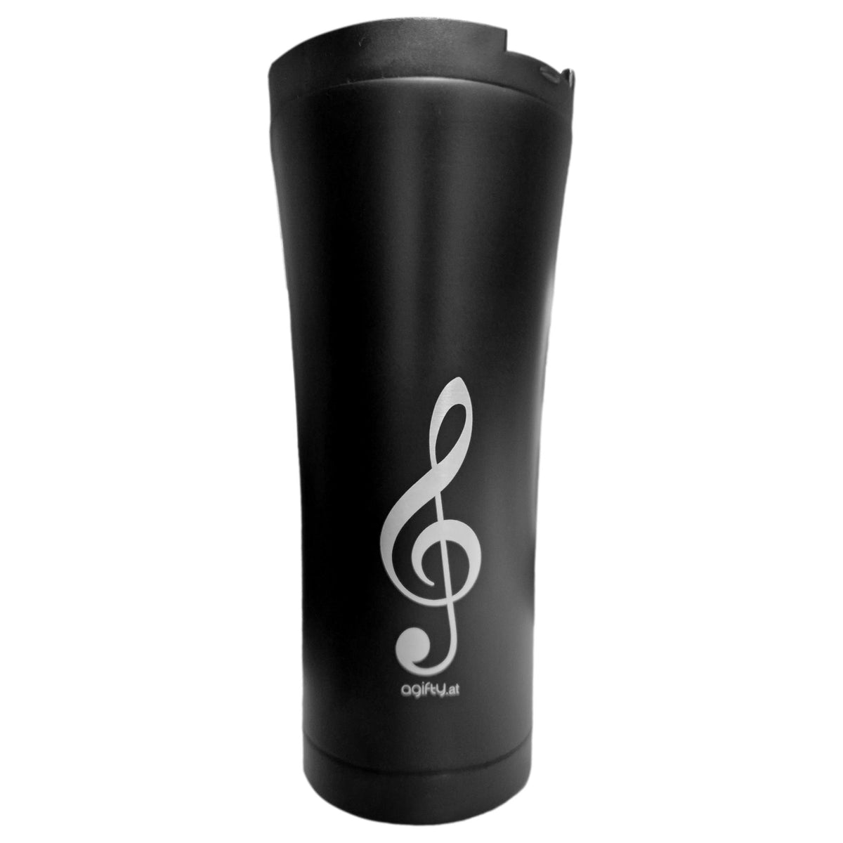 Travel mug with a handle — Melo's Pizza & Pasta